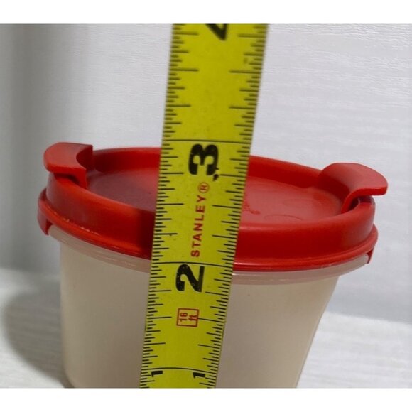 Tupperware Modular Mates Stor N Shake Round Red Seal Double Sided Seal - Picture 10 of 11